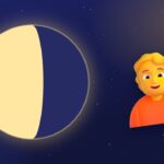 Ilustração: Cortar o cabelo, no céu noturno