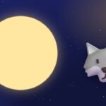 Ilustração: Lua Cheia, no céu noturno