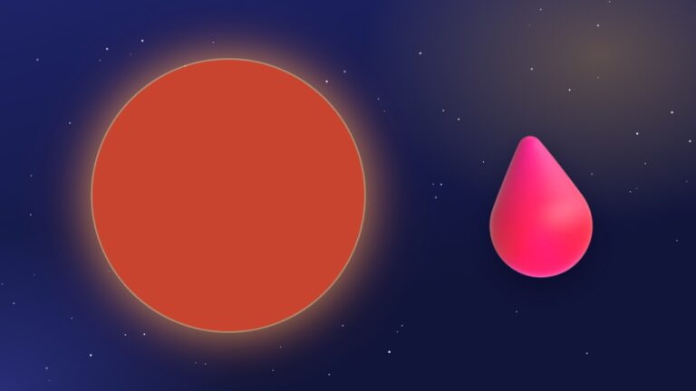 Ilustração: Lua de sangue, no céu noturno