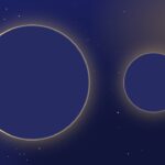 Ilustração: Lua Nova, no céu noturno