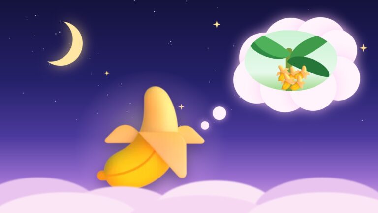 Ilustração de sonhar com banana