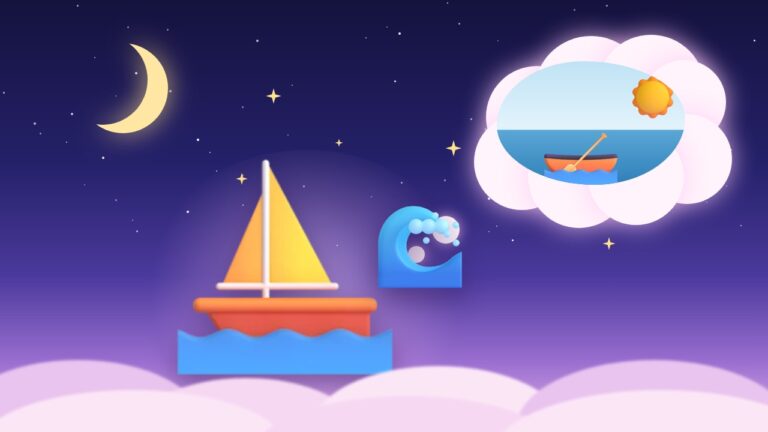 Ilustração de sonhar com barco