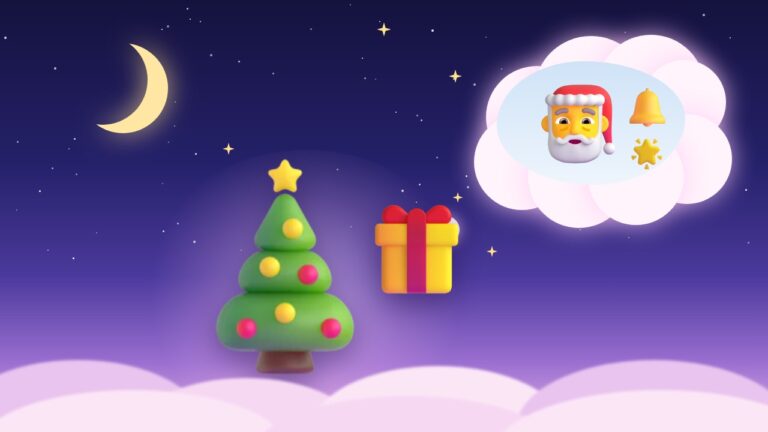 Ilustração de sonhar com Natal