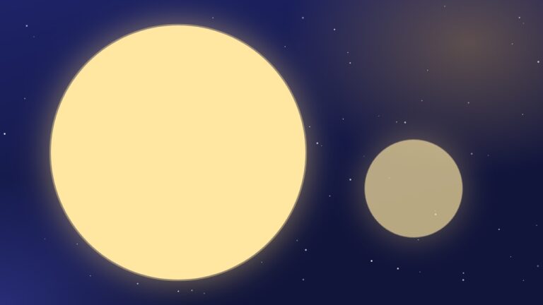 Ilustração: Superlua, no céu noturno